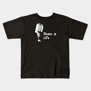 Music is life Kids T-Shirt